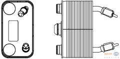 SANZIMAN YAG SOGUTUCU PREMIUM LINE BMW X5 E53 M57 M62-MAHLE CLC166000P-17207500754