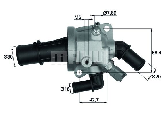 TERMOSTAT KOMPLE G852.88 ALBEA-DOBLO-PALIO-1.3 CORSA C-COMBO-MERIVA 1.3 CDTI MŞRLÜ 88C TI153.88-MAHLE TI164.88-1338841-55180041-6338022-93177343