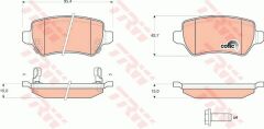 ARKA BALATA ASTRA G 98 ASTRA H 05 MERIVA 03 ZAFIRA 00 COMBO 02-TRW GDB1515-93188727-1605967-1605086-WVA23415