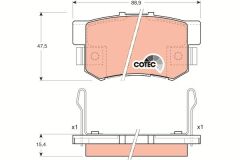 ARKA BALATA CIVIC VII 01-05 - CIVIC VIII 05 ACCORD VII 98-02 - ACCORD VIII 06-TRW-43022S5AJ00-43022S6DE50-WVA21651