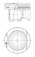 PISTON SEGMAN STD 82.01mm MERCEDES OM654 W177 W247 W205 C118 C257 W213 W223 W447 B907 B910-KOLBEN 41829600-A6540306400
