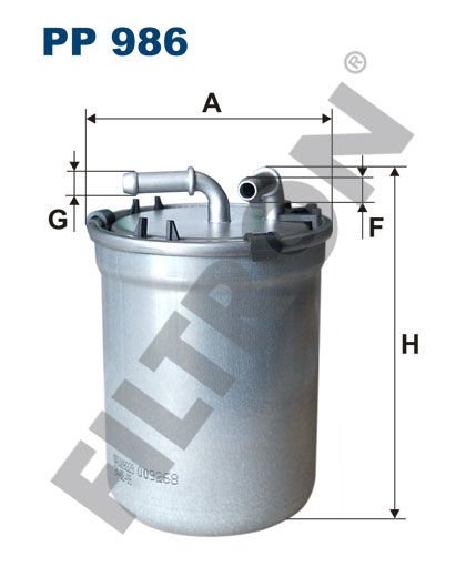 YAKIT FİLTRESİ CORDOBA-IBIZA IV-V 02-09 POLO 05 FABIA 05-08 ROOMSTER 1.4TDI-1.6TDI-1.9TDI-FILTRON PP986-6Q0127400F-6Q0127401F