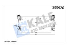 TURBO RADYATÖRÜ INTERCOOLER BOXER III-JUMPER III 2.2-3.0HDI 12 DUCATO III 2.3-3.0JTD 11 Euro5-KALE 355920-1382428080-1617300680