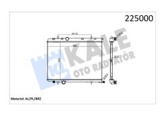 RADYATÖR BRAZİNG KALIN TİP PEUGEOT 206 1.6İ-1.4HDI 98 380X538X26 MEK.-KALE-1330.F4-1330.G3