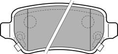 ARKA BALATA ASTRA G 98 ASTRA H 03.05 -MERIVA 05.03 ZAFIRA 00 COMBO 09.02-DELPHI LP1717-93188727-1605967-1605086-WVA23415
