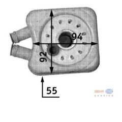 YAĞ SOĞUTUCU BORA-CADDY-GOLF-JETTA-PASSAT-POLO-T4-LT35-IBIZA-LEON-A6-A4 1.9-2.5TDI ACV-ANJ-BJK-MAHLE CLC45000S-068117021A-068117021B