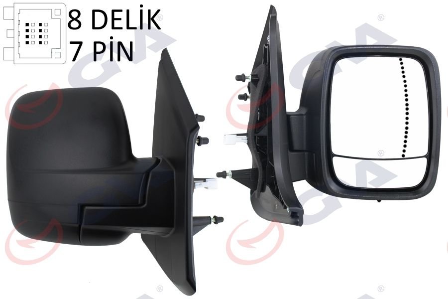 DIŞ DİKİZ AYNASI SAĞ TRAFIC-VİVARO 14 ELEKTRİKLİ ISITMALI SENSÖRLÜ DESENLİ ASFERİK 6 FİŞ VM-976EHSAR-GVA 1019430-963745863R-963651588R-4422961