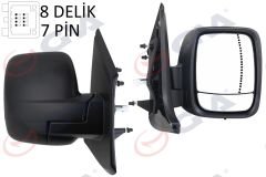 DIŞ DİKİZ AYNASI SAĞ TRAFIC-VİVARO 14 ELEKTRİKLİ ISITMALI SENSÖRLÜ DESENLİ ASFERİK 6 FİŞ VM-976EHSAR-GVA 1019430-963745863R-963651588R-4422961