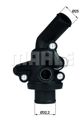 TERMOSTAT 87 C MERCEDES OM668 W168 W414-MAHLE TI11.87-A6682030275