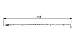FREN BALATA FISI ON BMW E65 E66-BOSCH 1987473043-34356755266-34356778037