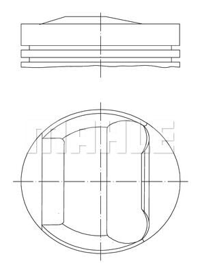 PISTON SEGMAN STD 80.00mm BMW M50 E34 E36 VANOSLU-MAHLE 0826700-11251748458-11251740610-11251738747