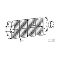 TURBO RADYATÖRÜ INTERCOOLER TRANSPORTER T5 -MULTIVAN V 720x194x32-MAHLE CI80000P-7H0145804A-7H0145804B
