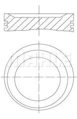 PISTON SEGMAN 0.50mm 85.50mm BMW M43 B 19 3.18I 118 PS E36 E46 Z3-MAHLE 0831002-11251437176-11251437177-11251437179