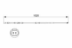 BALATA FISI ON BMW E70 F15 M-BOSCH 1987473510-34356792568
