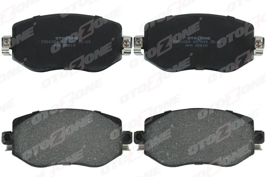 ÖN FREN BALATASI RENAULT MEGANE IV 15 TÜM MOTOR TİPLERİ G:129MM Y:58.4 MM K:18MM-OTOZONE FDO1024-410603407R-WVA22610-410605929R