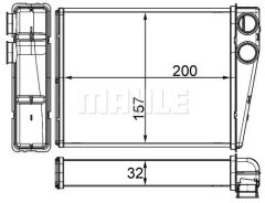 KALORIFER RADYATORU MERCEDES X164 W164 W251-MAHLE AH263000S-A1648300061