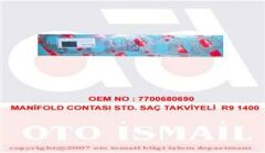 MANİFOLD CONTASI STD. SAÇ TAKVİYELİ R9 1400-ROYAL 005023-7700680690