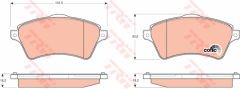 ÖN BALATA FREELANDER 1.8 16V 00 06 2.0TD4 00 06 2.5 V6 00 06 RANGEROVER 3.0TD6 02 12-TRW GDB1473-SFP000010-SFP000020-SFP500100