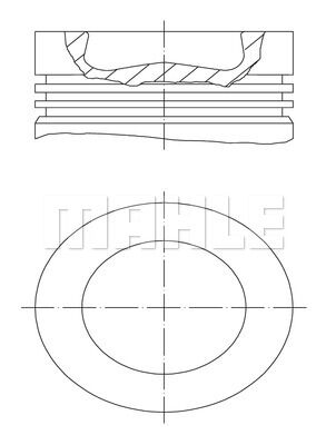 PİSTON SEGMAN CRAFTER-AMAROK-PASSAT 81mm CKUB-CKTB-CFFA-CFFB-CFGB-CFGC-CNFA-CNFB STD-MAHLE 028PI00116000-03L107065AG-03L107065S-03L107065AA