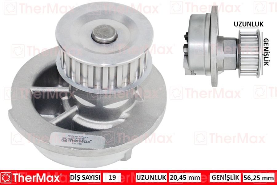 DEVİRDAİM ASTRA F-VECTRA A-CORSA A-B-COMBO 94-01 1.2-1.4-1.6 PA442 T 90349239-THERMAX T01.160-1334025-9192793-1334065-96351969