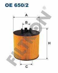 YAĞ FİLTRESİ CADDY III 04 GOLF IV 00-06 -POLO-BORA-CORDOBA-LEON-TOLEDO-IBIZA 1.4 16V-1.6 16V-FILTRON OE650.2-03C115562-03C115577A
