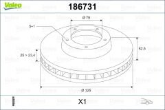 FREN DISKI ON BMW E46 Z4 E86 E85-VALEO 186731-34116864047
