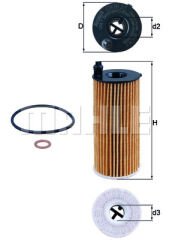 YAG FILTRESI BMW B37 B38 B46 B48 B47 F10 F20 F30 G20 G30 F32 F34 F36 G11 G01 G05 F25 F26 Z4-MAHLE OX813.2D-11428575211