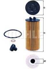 YAG FILTRESI BMW B37 B38 B47 B46 B48 F45 F46 F48 F39 I8 MINI F54 F55 F56 F57 F60-MAHLE OX815.1D-11428570590 11428575210