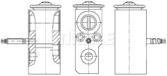 KLIMA VALFI EXPANSION MERCEDES VITO W447 14-MAHLE AVE82000P-A0008351600