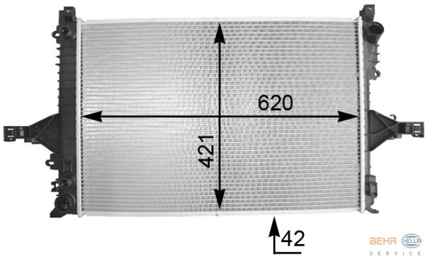 RADYATÖR VOLVO S60 01 10 S80 98-06 V70 00 07 XC70 00 07-MAHLE CR1547000S-8602539-31319062-36000488-31319056
