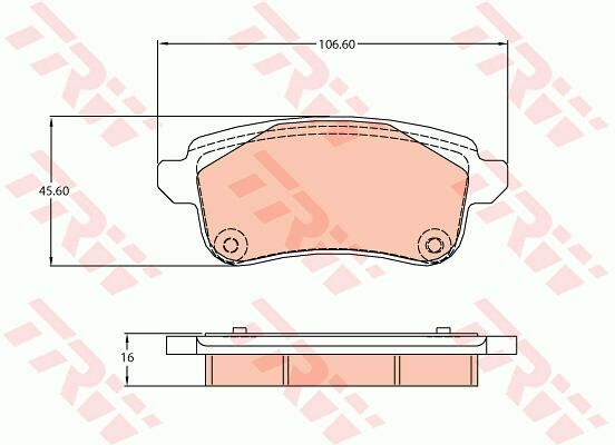 ARKA BALATA RENAULT MEGANE IV 15 ESPACE V 15 MEGANE IV GRANDTOUR 16 TALISMAN 15-TRW GDB2136-440608235R-440603800R