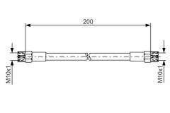 FREN HORTUMU ARKA BMW E28 E30 E34-BOSCH 1987476062-10048220014