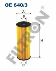 YAG FILTRESI MERCEDES M104 W202 C208 W124 W163 W140-FILTRON OE640.3-A1041800109
