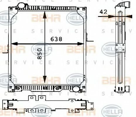 MOTOR SU RADYATORU BMW M57N/67 E39 E60 E65 PREMIUM LINE-MAHLE CR572000P-17112248478