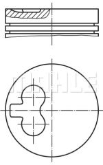 x MOTOR PİSTON SEGMAN 0.60 P406-P605 XUD11 ATE 85.60 039PI0008910286-MAHLE 0398902