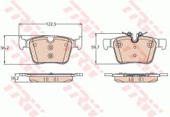 ARKA BALATA VOLVO S90 16 V90 V60 XC60 XC90 14 JAGUAR XE LANDROVER DISCOVERY RANGEROVER EVOQUE 14 17 İNÇ JANT 32287446-TRW GDB2110-31471266-31471265-T2H7439-LR061385