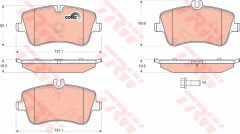 FREN BALATASI ON MERCEDES W202 W203 CL203 C209 R171-TRW GDB1413-A0054206220