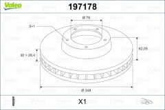 FREN DISKI ON BMW E70 E71 E72 F15 F16-VALEO 197178-34116886477-34116793244