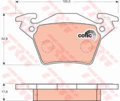 FREN BALATASI ARKA MERCEDES VITO W638 96 03-TRW GDB1408-A0034200220