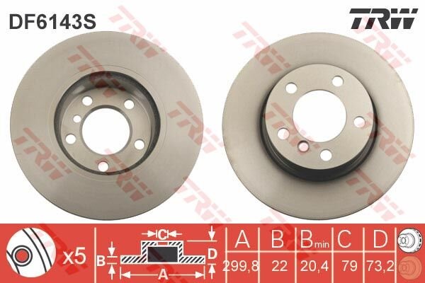 FREN DISKI ON ADET BMW F20 F30 F32 F34 F36-TRW-34116792217