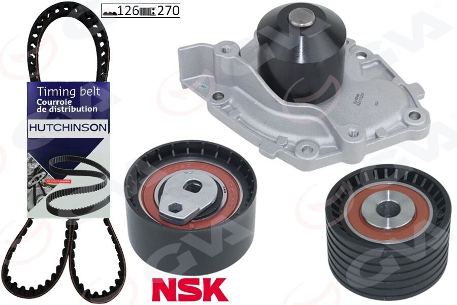 DEVİRDAİMLİ EKSANTRİK GERGİ KİTİ 126x270 LAGUNA 2.0 16V F4R760 02-03 MEGANE 4/04-GVA 59WPK1822-130C11321R-130C13130R-7701477022