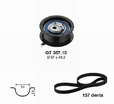 EKSANTRİK GERGİ KİTİ 137x254 CADDY II-GOLF III-T4-CORDOB-IBIZA II-III-TOLEDO I 1.9D 1Y-AEY-ALH-ALE-SNR-028198119A