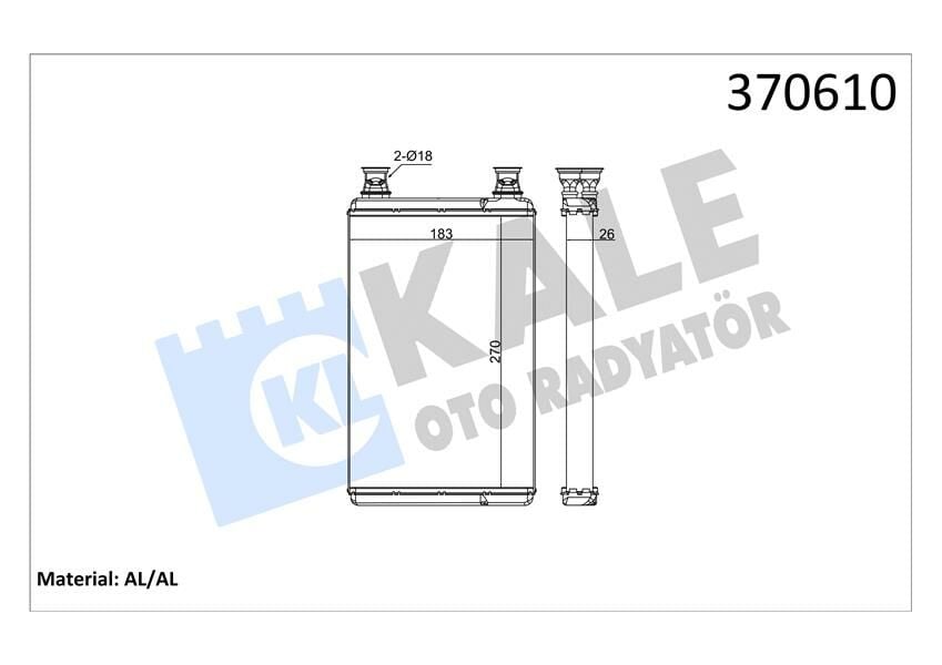 KALORIFER RADYATORU MERCEDES S-CLASS W221 05 13-KALE 370610-A2218300061