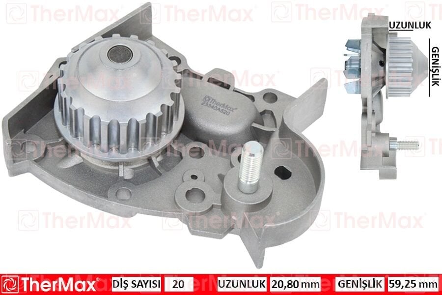 DEVİRDAİM KNG 97 CLIO II 98-05 MGN 96 E7J RN-RT-RXE 1.4 PA633 T-THERMAX T01.176-8200146301-7700866518