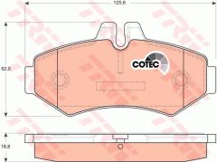 FREN BALATASI ARKA MERCEDES W463 B901 B904 . VW LT 28-35-46-TRW GDB1399-A0004209720-2D0698451B