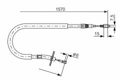 FREN HALATI ARKA SOL MERCEDES SPRINTER B904 96 06 1565mm/1390mm-BOSCH 1987477860-A9044200585