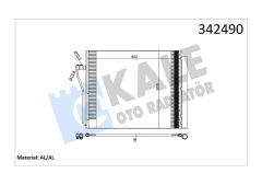 KLIMA RADYATORU BMW F01 F02 F03 F04-KALE 342490-64509109724-64509391491