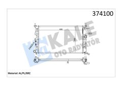 RADYATÖR VECTRA B AC KLİMASIZ MEK OTOM 607x378x24-KALE-1300159-1300160-1300180-1300185