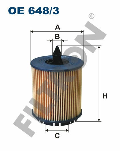 YAĞ FİLTRESİ ASTRA G-VECTRA B-VECTRA C-ZAFIRA-INSIGNIA 2.0-2.2 16V 02--FILTRON OE648.3-4804935-5650331-5650337-9194746