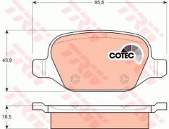 ARKA BALATA LINEA TÜM MODELLER ALFA 147 01 156 97-03 GT 03-10-TRW GDB1396-9948338-77362275-9951222-77364839